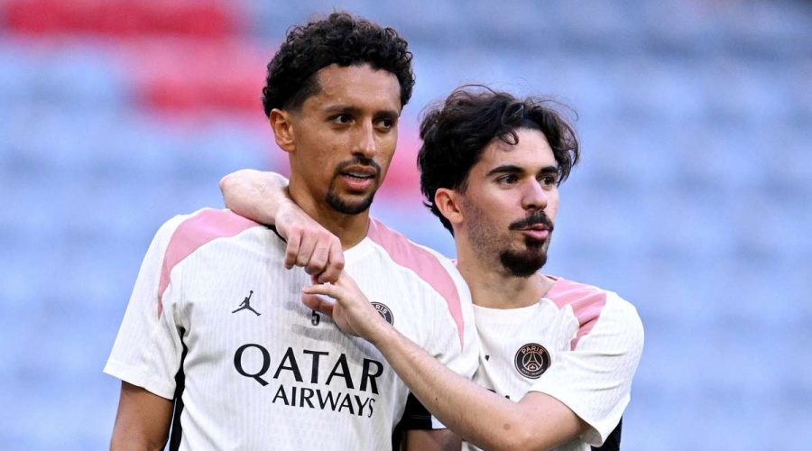 ماركينيوس وإنريكي واثقان من أن باريس سان جيرمان سيلعب بدوره الكبير في نهائي دوري أبطال أوروبا.